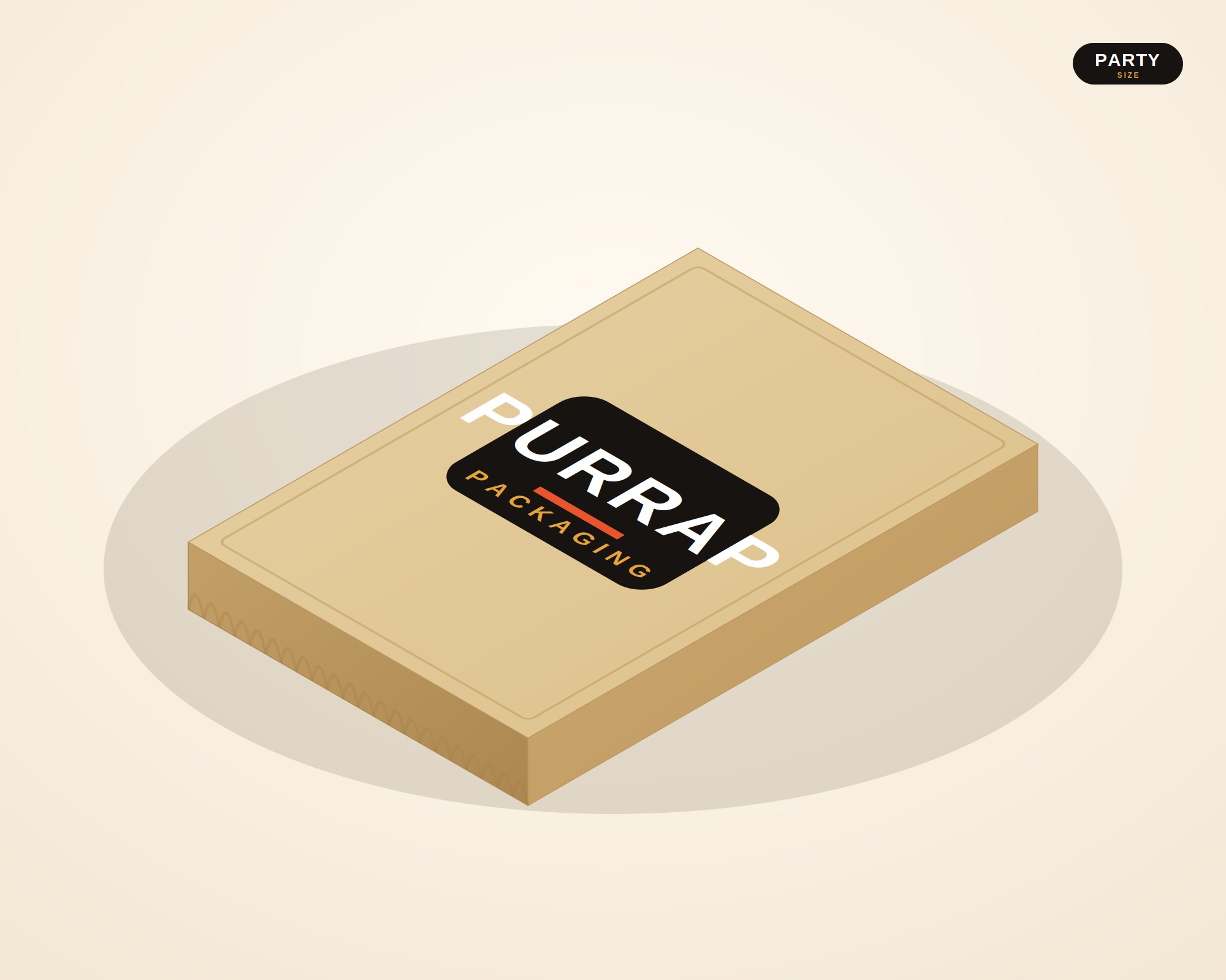Custom Party Pizza Box — custom-printed by Purrap Packaging