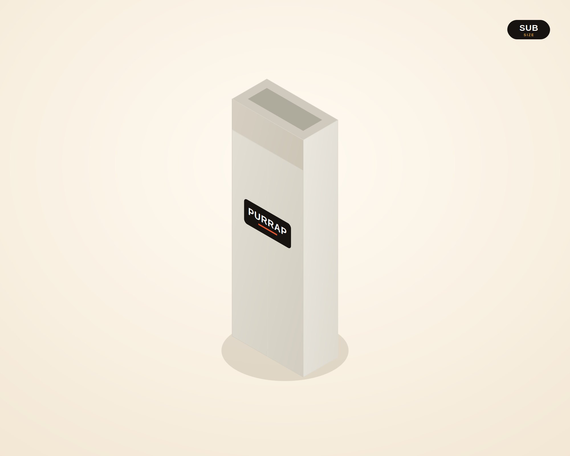 White Grease-Resistant Sub Bag — custom-printed by Purrap Packaging